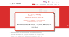 Desktop Screenshot of clubdekarate.com