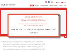 Tablet Screenshot of clubdekarate.com